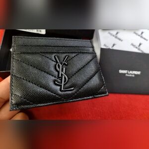 Brand New in Box YSL Black Card Holder – Yves Saint Laurent